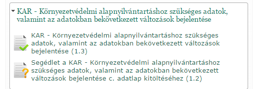 Változások a környezetvédelmi adatszolgáltatásokban 2014. november 15-én változott a környezetvédelmi adatszolgáltatás, mely határnaptól bevezetésre került az elektronikus adatszolgáltatás. 2015.