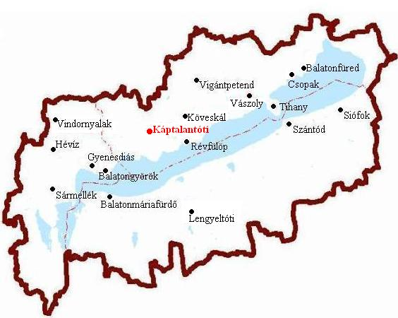3. térkép: Termelői piacok elhelyezkedése a Balaton régióban (2012) Forrás: AKI (2012), valamint saját adatok alapján saját szerkesztés A Balaton északi partján szép számban találhatunk termelői