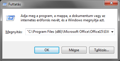 30 A program indítása A Windows 7 operációs rendszerben a Start menüben található programokhoz külön is elérhető az adott programmal utoljára feldolgozott dokumentumok listája, ahonnan szintén