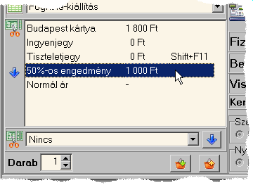 I I. P É N Z T Á R I J E G Y É R T É K E S Í T É S 2) Kattintson az eseményválasztó listára, és válassza ki az eseményt (kiállítást)!
