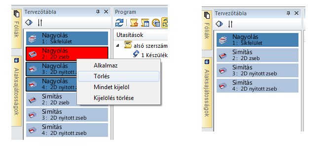 6.4.4 Megmunkálás programozása Az alkatrész előkészítését követően elvégezhetjük a darab simítását. Az automatikus programozást két lépésben hajtjuk végre.