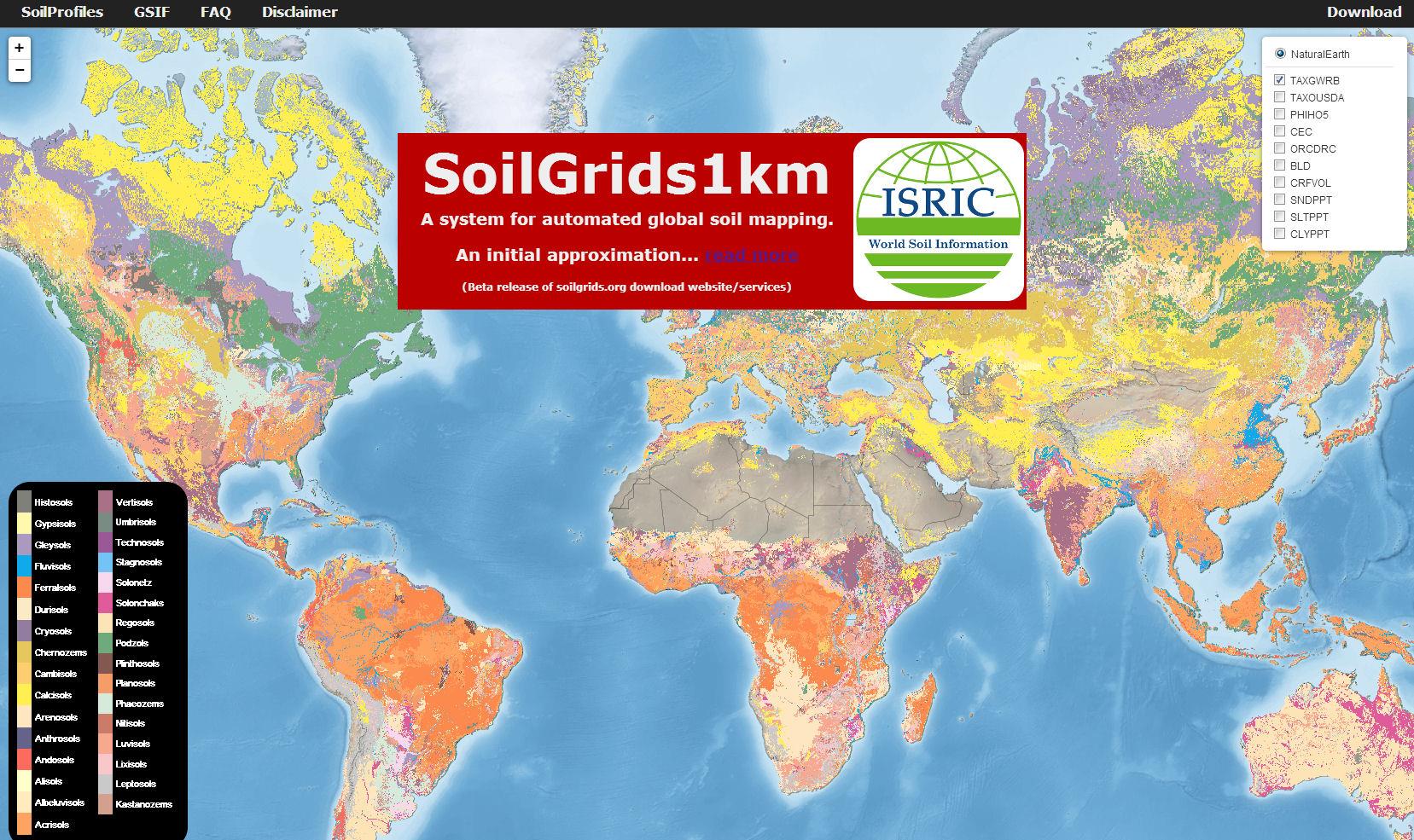 international collaboration Térbeli talajinformációs