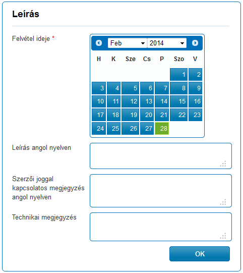 Közreműködők Közreműködők (szerző, készítő, író, előadó, stb.) hozzáadásához első lépésként ellenőrizze, hogy az Ön által felvinni kívánt személy már megtalálható-e adatbázisunkban.