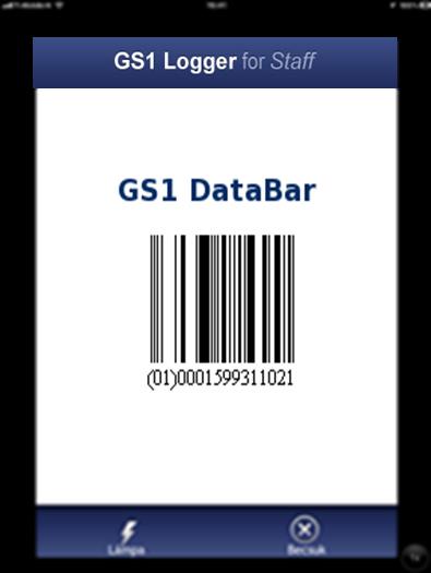 Leolvasható típusok: GS1 DataBar Omnidirekcionális (halmozott, csökkentett magasságú) 2.3.