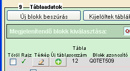 7 Térképnézet Az űrlapkezelő funkciók között található Térkép nézet gombra illetve az adott tábla sorában lévő Térkép ikonra történő kattintással léphet át a térképnézetre.