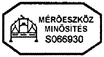 2.2. Öntapadó minősítő matrica leírása, rajzolata: Fekvő, hosszúkás nyolcszög alakú mezőben, bal oldalon a Szentkorona stilizált