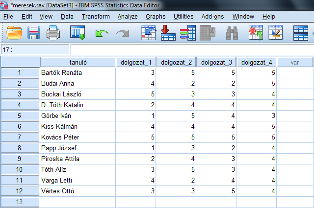 Leíró statisztikai értékelés SPSS táblázatkezelőkkel 39 18.