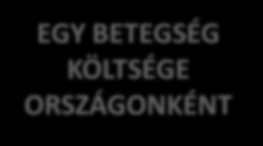 Europai Betegség-Költség Modell KÖLTSÉG BETEGEN- KÉNT BETEGEK SZÁMA EGY BETEGSÉG KÖLTSÉGE GYAKORISÁG POPULÁCIÓ Az
