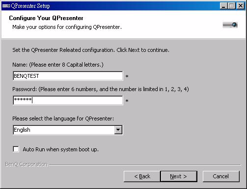 Távoli asztal vezérlése a Q Presenter alkalmazáson keresztül A Q Presenter végrehajthatja a gazdagép távoli asztalvezérlését (Remote Desktop Control - RDC) a kivetítő telepítési helyéről. 1.