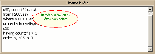 125 Infotéka Kontir további választómenü. Hozzáadás - Az aktuálisan kiválasztott (kék háttérben fehér betű) feladathoz, újabb utasítást adhatunk meg.