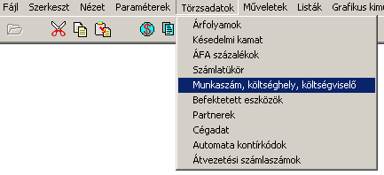 Törzsadatok 40 gyűjtő főkönyvi szám lesz, ami azt jelenti, hogy minden olyan főkönyvi szám értékét halmozottan fogja tartalmazni, amely a Főkönyvi szám mezőbe beírt értékkel kezdődik.