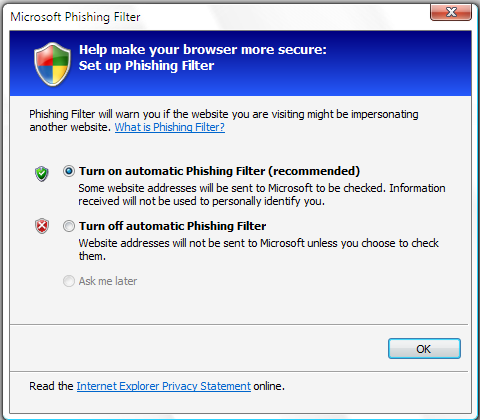 Az Internet Explorer 7 biztonsági újításai A biztonsági rendszer összetevői A korábbi ügyfél operációs rendszerekben, és különösen a Windows XP Service Pack 2-ben már jelentős változások voltak