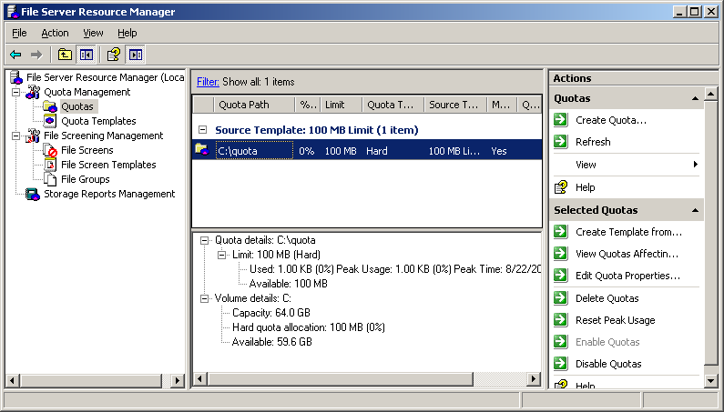Kiszolgáló a hálózatban Windows Server 2003 R2 A fájlkiszolgálói erőforrás-kezelő használata Ebben a screencastben kipróbáljuk a fájlkiszolgálói erőforrás-kezelő segítségével beállítható új