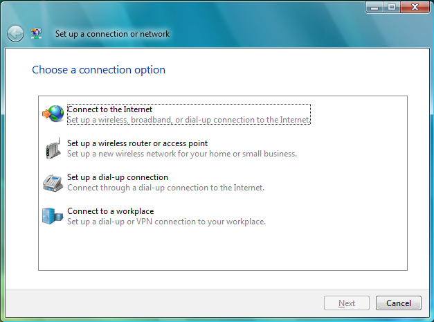 Hálózat a Windows Vistában 1.15.