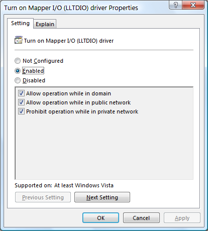 Hálózat a Windows Vistában 1.22.