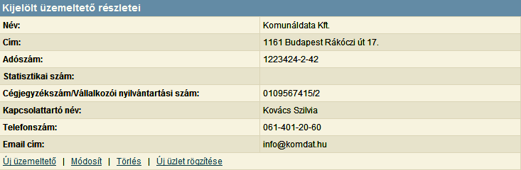 2. MŰKÖDÉSI ENGEDÉLY PROGRAM A program a kereskedelmi tevékenységek végzésének feltételeiről szóló 210/2009. (IX. 29.) Korm.