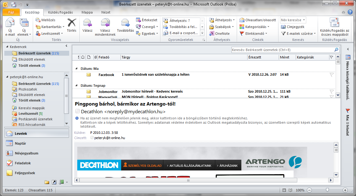25 Az Outlook szalagos felhasználói felülettel A SharePoint Workspace 2010 offline módba tudja helyezni a SharePoint-listákat és -dokumentumtárakat.