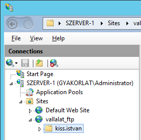 7. Web és FTP szerver telepítése és konfigurálása (Göcs László) 7.