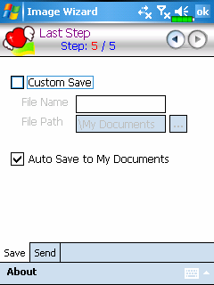 ❶ ❷ ❸ ❹ ❶Return to the previous step. ❷Input a name for the file and select the file saving path.