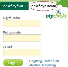 I.2. Azonosítás OTP Bank Romania által kibocsátott bankkártya nélkül 1. lépés Lépjen be honlapunkra: www.otpbank.ro/hu/ 2.