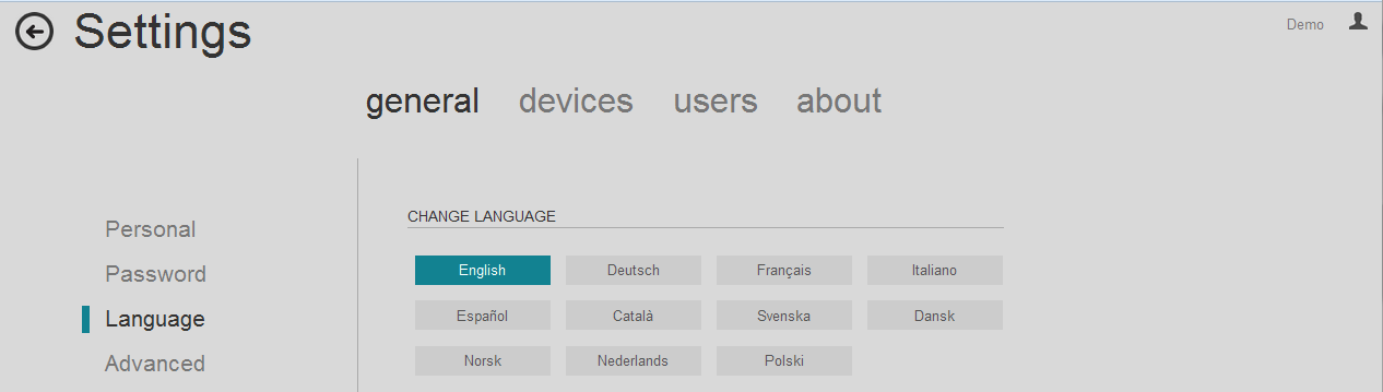 7.1.2. Password (jelszó) Itt változtatható meg a fiókhoz tartozó jelszó.