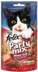 FELIX macska jutalomfalatok Osztozz még több örömteli, csintalan pillanatban Kedvenceddel és az új Felix Party Mix-szel!