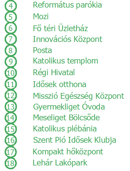 30 16 20 1 26 29 37 Termelő kút (B-15) 3 32 19 4 5 2 6 7 21 8 33 28 Új termelő kút (fúrás folyamatban) Társasházak Kertészet