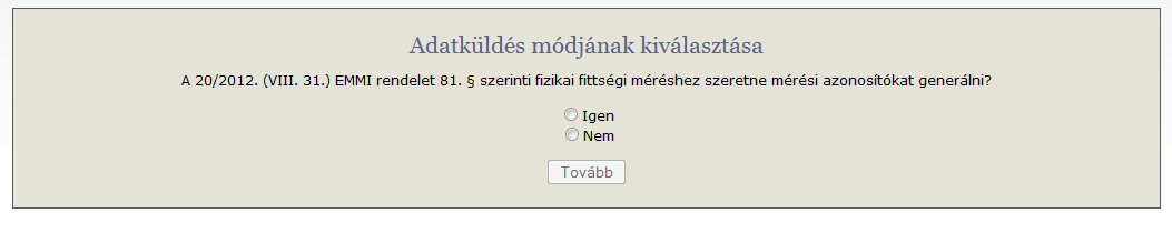 1. Általános ismertető A mérési azonosító generátor program az intézménnyel jogviszonyban álló tanulók mérési azonosítójának előállítására szolgál.