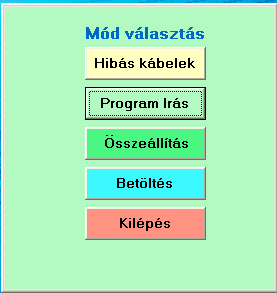 A lenyíló ablakban ki kell választani a készülék azonosítóját. A Tovább gombbal a program funkciói lesznek elérhetőek..1.