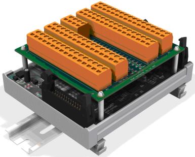 ETHERCAT IO MODULOK 21 O32S / 32 vonalas tranzisztoros kimenetű modul Az EPU egységhez LVDS buszon keresztül, szalagkábeles csatlakozással kapcsolódó kimeneti (OUTPUT) modul.