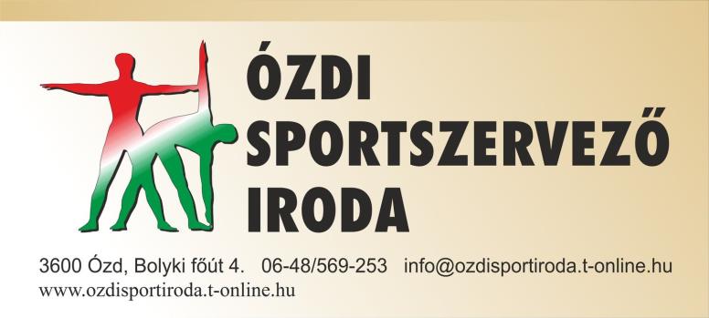 Felhasznált dokumentumok Ózdi Sportszervező Irodának benyújtott éves sportegyesületi beszámolók Sportegyesületi honlapok Ózdi Kommunikációs Nonprofit Kft.