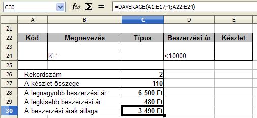 13. FEJEZET. ADATBÁZISFÜGGVÉNYEK 83 13.1. ábra.