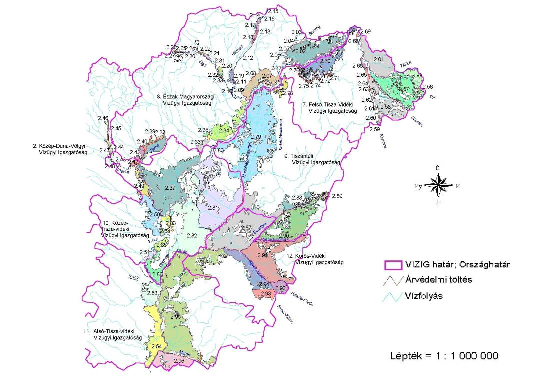 1-6. ábra: A Tisza-völgy ártéri öblözeteinek földrajzi elhelyezkedése A belvizek is általában kora tavasszal jelentkeznek.