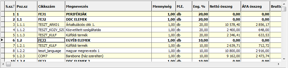 Rendelés Rendelések esetén a bizonylat sorokban megadhatjuk az adott tétel szállítási határidejét (Esedékesség mező). Ezzel a módszerrel egy rendelésen belül több szállítási határidőt is megadhatunk.