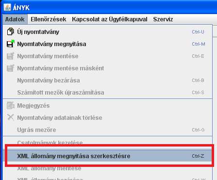 FELHASZNÁLÓI NÉV\abevjava\import\ A betöltés után az adatok megjelennek a képernyőn.