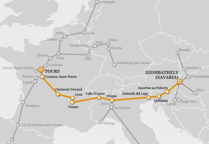 Nemzetközi/hazai zarándokutak Szent Márton