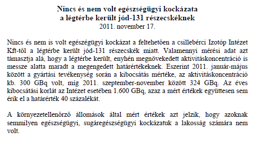 Két friss történet HATÓSÁG #1: SAJTÓKÖZLEMÉNY HATÓSÁG #2: HELYSZÍNI ELLENŐRZÉS Önök eddig azt állították, hogy a