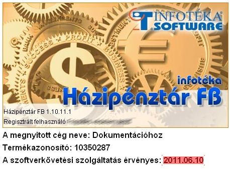 A szoftver regisztrálása 24 Ellenőrző kódfájl lekérése a honlapról Böngészőjéből indítsa el a http://www.infoteka.hu oldalt.