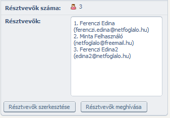 A meghívottak a levélben szereplő linkre kattintva tudják megnézni az esemény oldalát, ahol a Részt veszek az eseményen ikonra kattintva tudják jelezni a cég felé, hogy részt kívánnak venni az adott