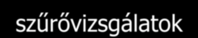 Életkorhoz kötött orvosi vizsgálatok és kiegészítő szűrővizsgálatok Újszülöttkor: szülészeti intézmény újszülött osztály, PIC/NIC - kissúlyú, éretlen és patológiás újszülöttek 1, 3 és 6 hónapos