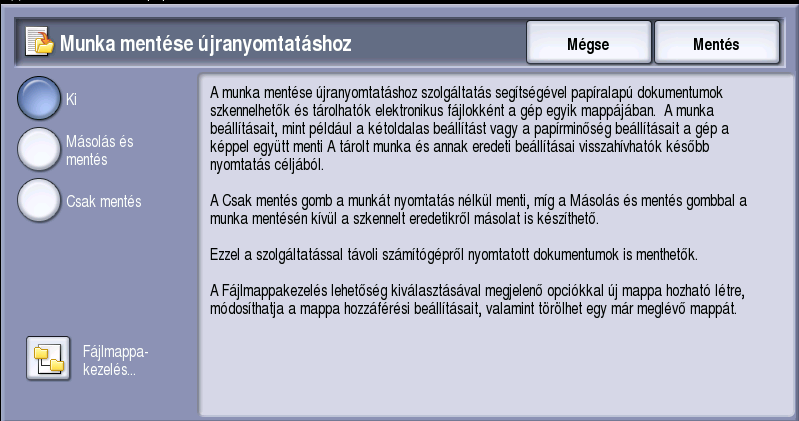 Munka mentése újranyomtatáshoz Munka mentése újranyomtatáshoz 1. A dokumentumokat nyomtatott oldallal felfelé helyezze a dokuadagoló bemeneti tálcájába.