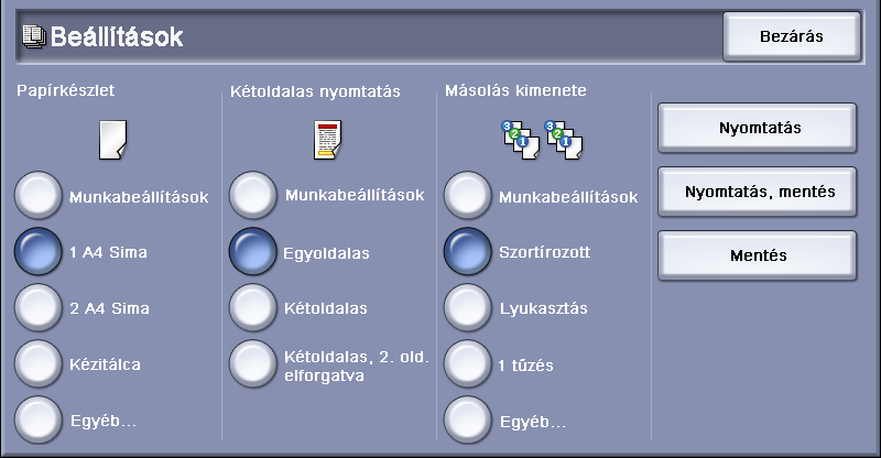 Megjelenik a mappában található munkák listája. 4.