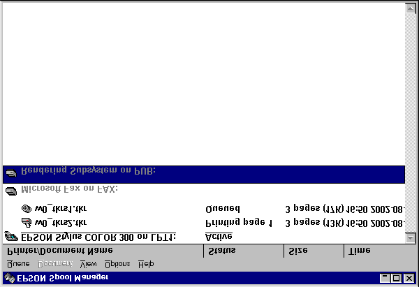 - 64 - Ha valamiért ( pl. a nyomtató nem üzemkész ) az azonnali nyomtatás nem végrehajtható, akkor ha a nyomtatás Spool on ( a nyomtatási képek tárolására, a nyomtatási feladatok ütemezésére, stb.