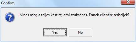 Miután megnyitotta a munkalapot és rátette a szükséges tételeket, aktiválnia kell, hogy a raktárból leemelésre kerüljenek. Ehhez nyomja meg az Aktiválás gombot, miután a listában ráállt.