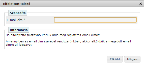 A weboldalon a már regisztrált ügyfelek email címük és jelszavuk felhasználásával beléphetnek az egyedi felületükre, ahol a programot használhatják. 1. ábra.