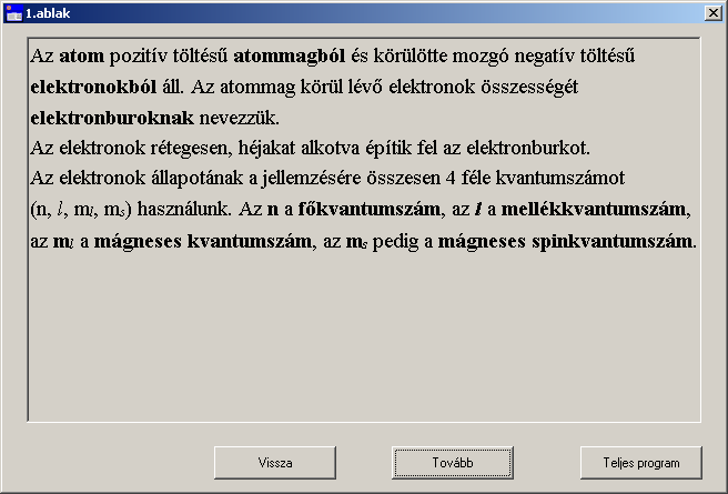 B függelék - Programozott tananyag az