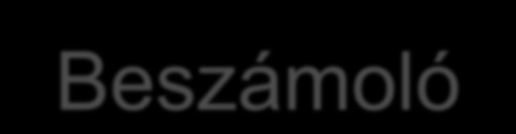 Beszámoló Be kell mutatni a kapcsolt felekkel lebonyolított ügyleteket, ha ezen ügyletek lényegesek és nem a szokásos piaci feltételek között valósultak meg, ilyen ügylet hiányában