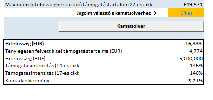 ban az összegek nullát mutatnak. (A segédlet végén található összefoglaló táblázatban minden módosító tényező fel van tüntetve.