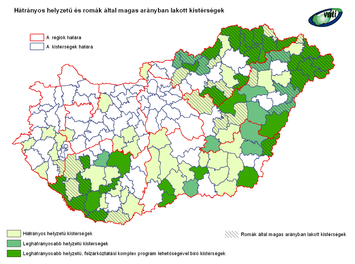 6. A kistérségek kiválasztása 21 Leghátrányosabb helyzetű kistérségek elhelyezkedése Forrás: MTA RKK Komplex kistérségi gyerekszegénység elleni programot kidolgozó kistérségek (a négy