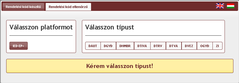 2 A rendelési kód készítő ismertetése A kódok generálása a http://www.protecta.